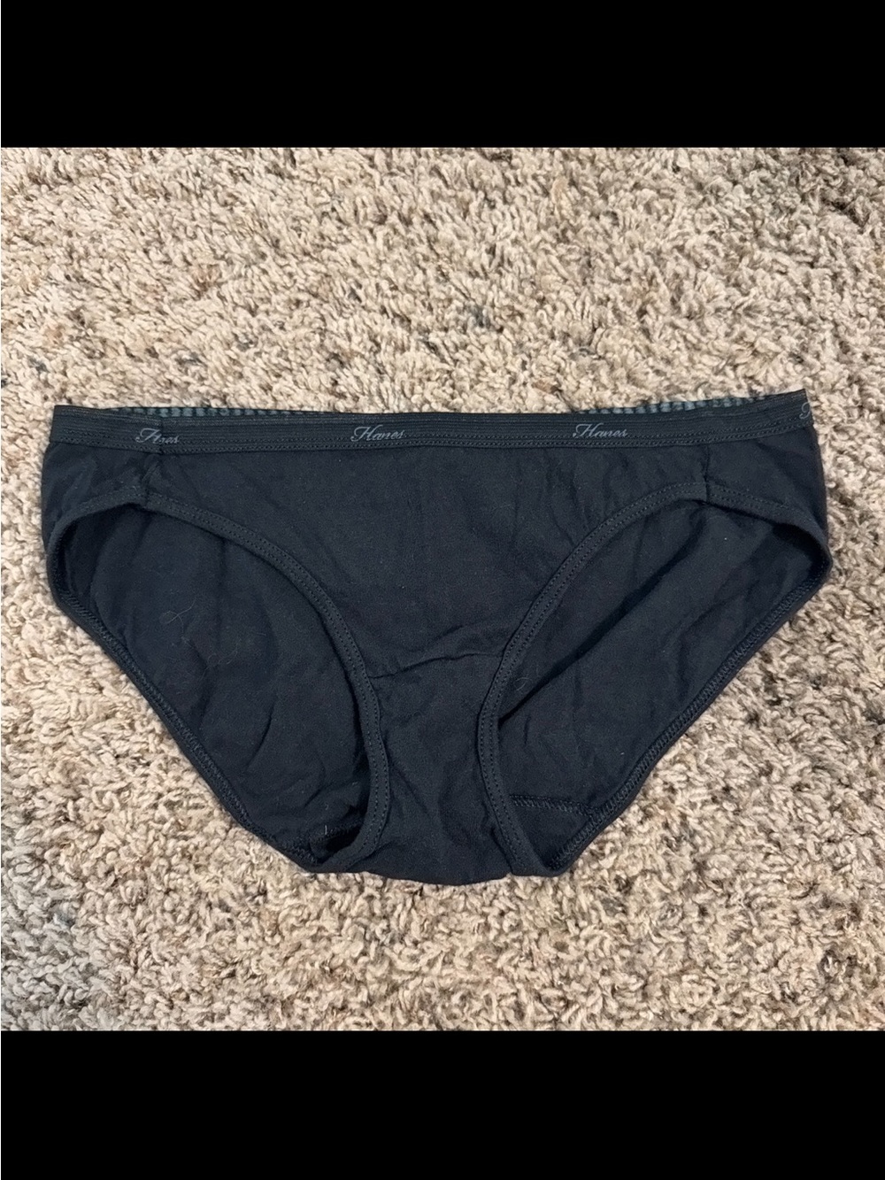 Hanes Black Panty